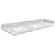 SMVT73-84.75x22-2RU-M50 Mini Custom Quartz 73-84.75-in x 22-in Vanity Top with Hensley Double Bowls, Misty Grey