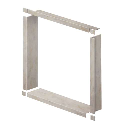 SMWTBK547-185 54-in x 2-in x 54-in Window Trim Kit, Creme Brulee