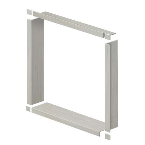 SMWTBK547-186 54-in x 2-in x 54-in Window Trim Kit, Iceberg Grey