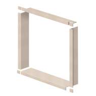 SMWTBK367-28 36-in x 2-in x 36-in Window Trim Kit, Butternut