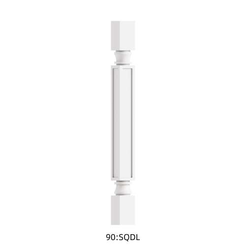 SMSQDL-WH Framington 3-in x 3-in x 35-in Square Decorative Leg, White