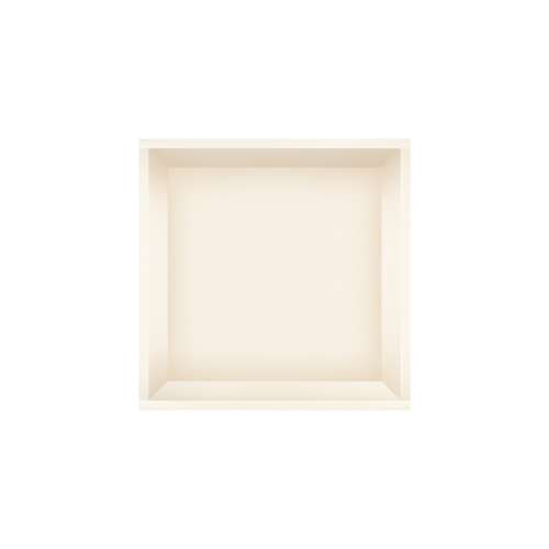 SMSTH1414-CA 14-in x 4-in x 14-in Recessed Stainless Steel Horizontal Shower Storage Pod, Cameo