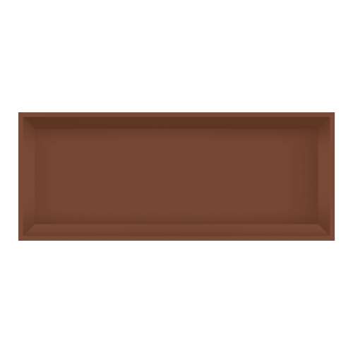 SMSTH3414-CO 34-in x 4-in x 14-in Recessed Stainless Steel Horizontal Shower Storage Pod, Coffee