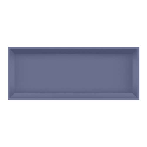 SMSTH3414-SF 34-in x 4-in x 14-in Recessed Stainless Steel Horizontal Shower Storage Pod, Sea Foam