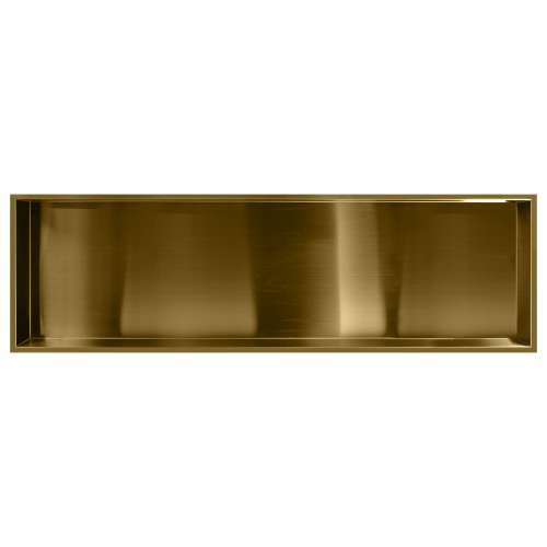 SMSTH4614-CB 46-in x 4-in x 14-in Recessed Stainless Steel Horizontal Shower Storage Pod, Champagne Bronze