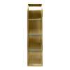 SMSTV5714-CB 14-in x 4-in x 57-in Recessed Stainless Steel Vertical Shower Storage Pod With Three Shelves, Champagne Bronze