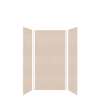 SMMWK363672-28V Monterey 36-in x 36-in x 72-in Glue to Wall 3-Piece Shower Wall Kit, Butternut (Velvet Smooth Finish)