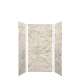 SMMWK363672-49V Monterey 36-in x 36-in x 72-in Glue to Wall 3-Piece Shower Wall Kit, Creme (Velvet Smooth Finish)