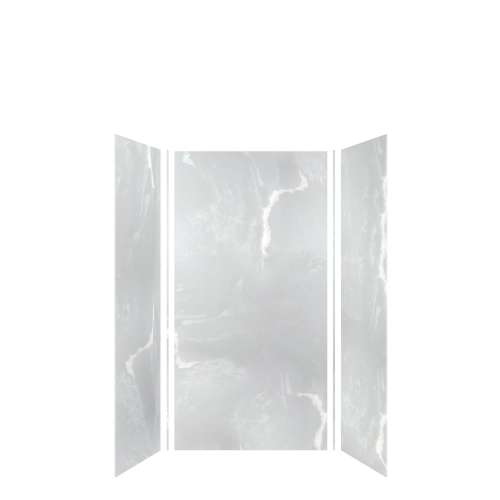 SMMWK363672-50V Monterey 36-in x 36-in x 72-in Glue to Wall 3-Piece Shower Wall Kit, Moonstone (Velvet Smooth Finish)