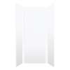 SMMW4K363696-21V Monterey 36-in x 36-in x 96-in Glue To Wall 3-Piece 4mm Shower Wall Kit, White (Velvet Smooth Finish)