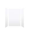SMMWK483672-21V Monterey 48-in x 36-in x 72-in Glue To Wall 3-Piece Shower Wall Kit, White (Velvet Smooth Finish)