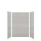 SMMWK483672-27V Monterey 48-in x 36-in x 72-in Glue To Wall 3-Piece Shower Wall Kit, Grey Stone (Velvet Smooth Finish)