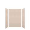 SMMWK483672-28V Monterey 48-in x 36-in x 72-in Glue To Wall 3-Piece Shower Wall Kit, Butternut (Velvet Smooth Finish)