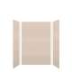 SMMWK483672-28V Monterey 48-in x 36-in x 72-in Glue To Wall 3-Piece Shower Wall Kit, Butternut (Velvet Smooth Finish)