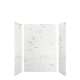 SMMWK483672-47V Monterey 48-in x 36-in x 72-in Glue To Wall 3-Piece Shower Wall Kit, Carrara (Velvet Smooth Finish)