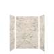SMMWK483672-49V Monterey 48-in x 36-in x 72-in Glue To Wall 3-Piece Shower Wall Kit, Creme (Velvet Smooth Finish)