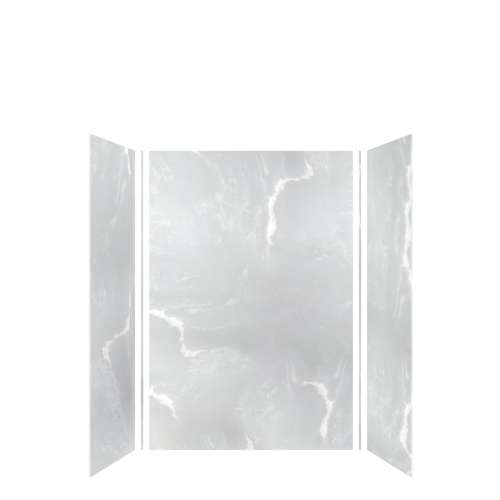 SMMWK483672-50V Monterey 48-in x 36-in x 72-in Glue To Wall 3-Piece Shower Wall Kit, Moonstone (Velvet Smooth Finish)