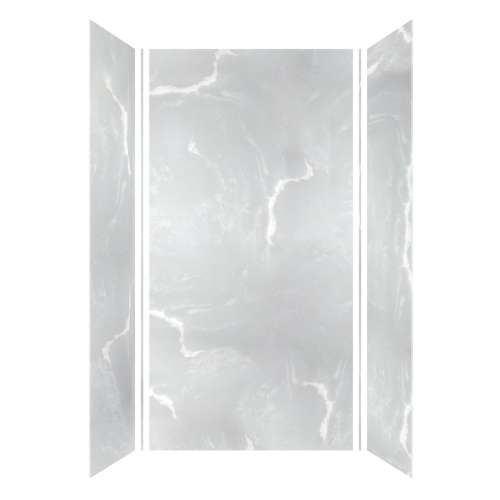 SMMW4K483696-50V Monterey 48-in x 36-in x 96-in Glue To Wall 3-Piece 4mm Shower Wall Kit, Moonstone (Velvet Smooth Finish)