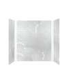 SMMWK603672-50 Monterey 60-in x 36-in x 72-in Glue to Wall 3-Piece Shower Wall Kit, Moonstone (4-in x 8-in Subway Tile Pattern)
