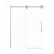 SMTPBT608010C-BS-JD Teutonic Plus 59-in x 80-in Barn Shower Door With 3/8-in Clear Glass And Juliette Double-Sided Handles, Brushed Stainless