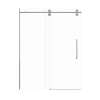 SMTPBT608010C-BS-SD Teutonic Plus 59-in x 80-in Barn Shower Door With 3/8-in Clear Glass And Sampson Double-Sided Handles, Brushed Stainless