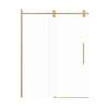 SMTPBT608010C-CB-BPD Teutonic Plus 59-in x 80-in Barn Shower Door With 3/8-in Clear Glass And Barrington Plain Double-Sided Handles, Champagne Bronze