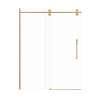 SMTPBT608010C-CB-SD Teutonic Plus 59-in x 80-in Barn Shower Door With 3/8-in Clear Glass And Sampson Double-Sided Handles, Champagne Bronze