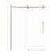 SMTPBT608010C-CB-SD Teutonic Plus 59-in x 80-in Barn Shower Door With 3/8-in Clear Glass And Sampson Double-Sided Handles, Champagne Bronze