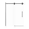 SMTPBT608010C-MB-BPD Teutonic Plus 59-in x 80-in Barn Shower Door With 3/8-in Clear Glass And Barrington Plain Double-Sided Handles, Matte Black