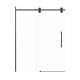 SMTPBT608010C-MB-SD Teutonic Plus 59-in x 80-in Barn Shower Door With 3/8-in Clear Glass And Sampson Double-Sided Handles, Matte Black