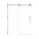 SMTPBT608010C-PC-BKD Teutonic Plus 59-in x 80-in Barn Shower Door With 3/8-in Clear Glass And Barrington Knurled Double-Sided Handles, Polished Chrome