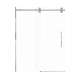 SMTPBT608010C-PC-JD Teutonic Plus 59-in x 80-in Barn Shower Door With 3/8-in Clear Glass And Juliette Double-Sided Handles, Polished Chrome