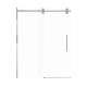 SMTPBT608010C-PC-TD Teutonic Plus 59-in x 80-in Barn Shower Door With 3/8-in Clear Glass And Tyler Double-Sided Handles, Polished Chrome
