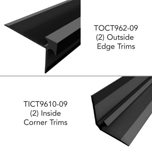 SMTTK964-09 Trinity 4-Piece Aluminum Trim Kit, Black