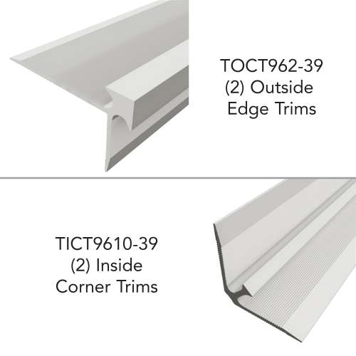 SMTTK964-39 Trinity 4-Piece Aluminum Trim Kit, Grey