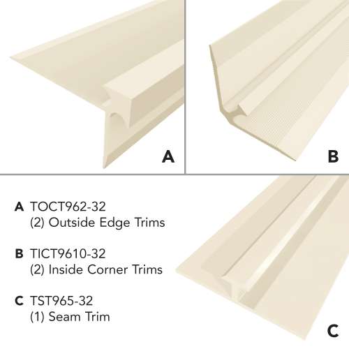 SMTTK965-32 Trinity 5-Piece Aluminum Trim Kit, Cameo