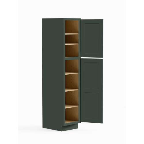 SMU188424R-ASM-FR01-GR Framington 18-in x 24-in x 84-in Assembled Remington Two Door Tall Utility Cabinet With Right-Hand Opening Door, Green