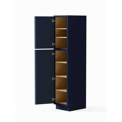 SMU189024L-ASM-FR02-NB Framington 18-in x 24-in x 90-in Assembled Latitude Two Door Tall Utility Cabinet With Left-Hand Opening Door, Navy Blue