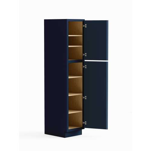 SMU189024R-ASM-FR02-NB Framington 18-in x 24-in x 90-in Assembled Latitude Two Door Tall Utility Cabinet With Right-Hand Opening Door, Navy Blue