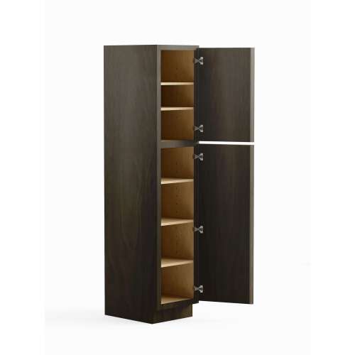 SMU189024R-ASM-FR02-SG Framington 18-in x 24-in x 90-in Assembled Latitude Two Door Tall Utility Cabinet With Right-Hand Opening Door, Smokey Grey