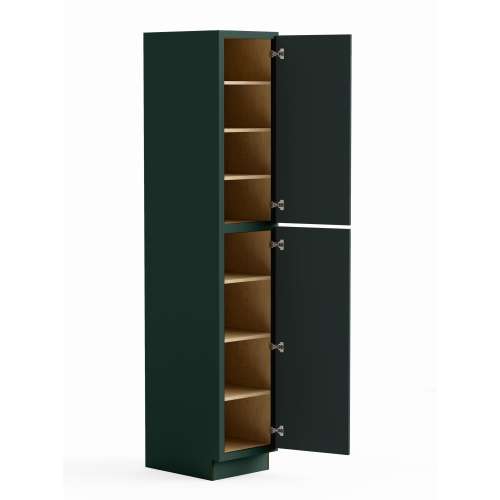 SMU189624R-ASM-FR02-GR Framington 18-in x 24-in x 96-in Assembled Latitude Two Door Tall Utility Cabinet With Right-Hand Opening Door, Green
