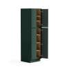 SMU249024-ASM-FR02-GR Framington 24-in x 24-in x 90-in Assembled Latitude Four Door Tall Utility Cabinet, Green