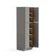 SMU249024-ASM-FR02-LG Framington 24-in x 24-in x 90-in Assembled Latitude Four Door Tall Utility Cabinet, Light Grey