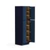 SMU249024-ASM-FR02-NB Framington 24-in x 24-in x 90-in Assembled Latitude Four Door Tall Utility Cabinet, Navy Blue