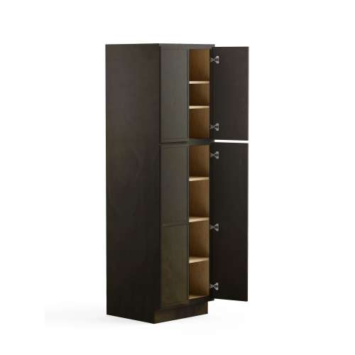 SMU249024-RTA-FR02-SG Framington 24-in x 24-in x 90-in Ready To Assemble Latitude Four Door Tall Utility Cabinet, Smokey Grey