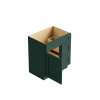 SMV3321DR-2D-ASM-FR01-GR Framington 33-in x 21-in x 35-in Assembled Remington Vanity Combo Base Cabinet With Two Drawers on Right, Green