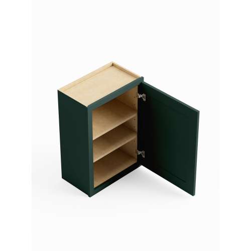 SMW1236R-ASM-FR01-GR Framington 12-in x 12-in x 36-in Assembled Remington Single Door Wall Cabinet With Right-Hand Opening Door, Green