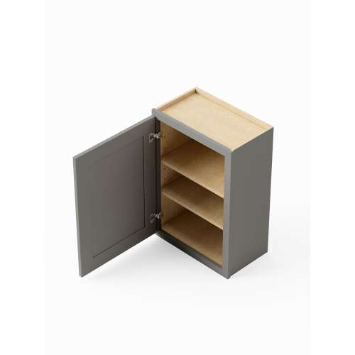 SMW1230-RTA-FR01-LG Framington 12-in x 12-in x 30-in Ready To Assemble Remington Single Door Wall Cabinet, Light Grey