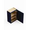 SMW1536R-ASM-FR02-NB Framington 15-in x 12-in x 36-in Assembled Latitude Single Door Wall Cabinet With Right-Hand Opening Door, Navy Blue