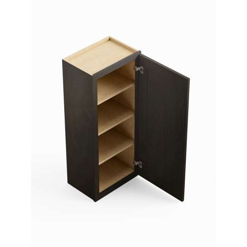 SMW2142R-ASM-FR01-SG Framington 21-in x 12-in x 42-in Assembled Remington Single Door Wall Cabinet With Right-Hand Opening Door, Smokey Grey